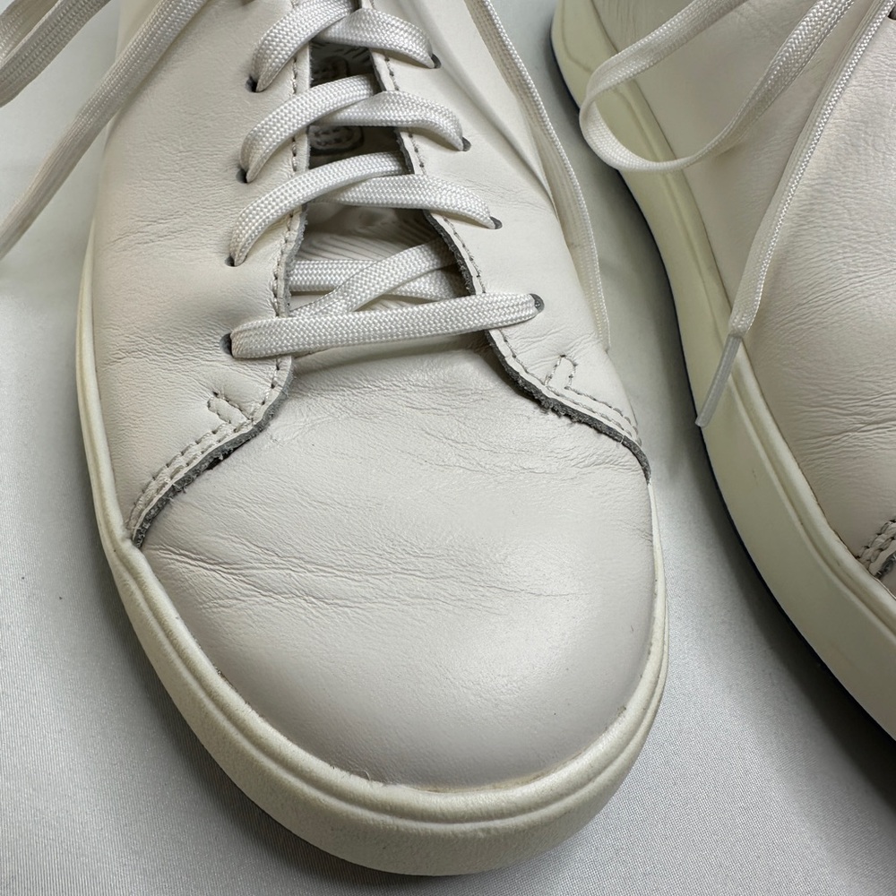 OluKai White Leather Golf Shoes for Men size 8 - Picture 6 of 13